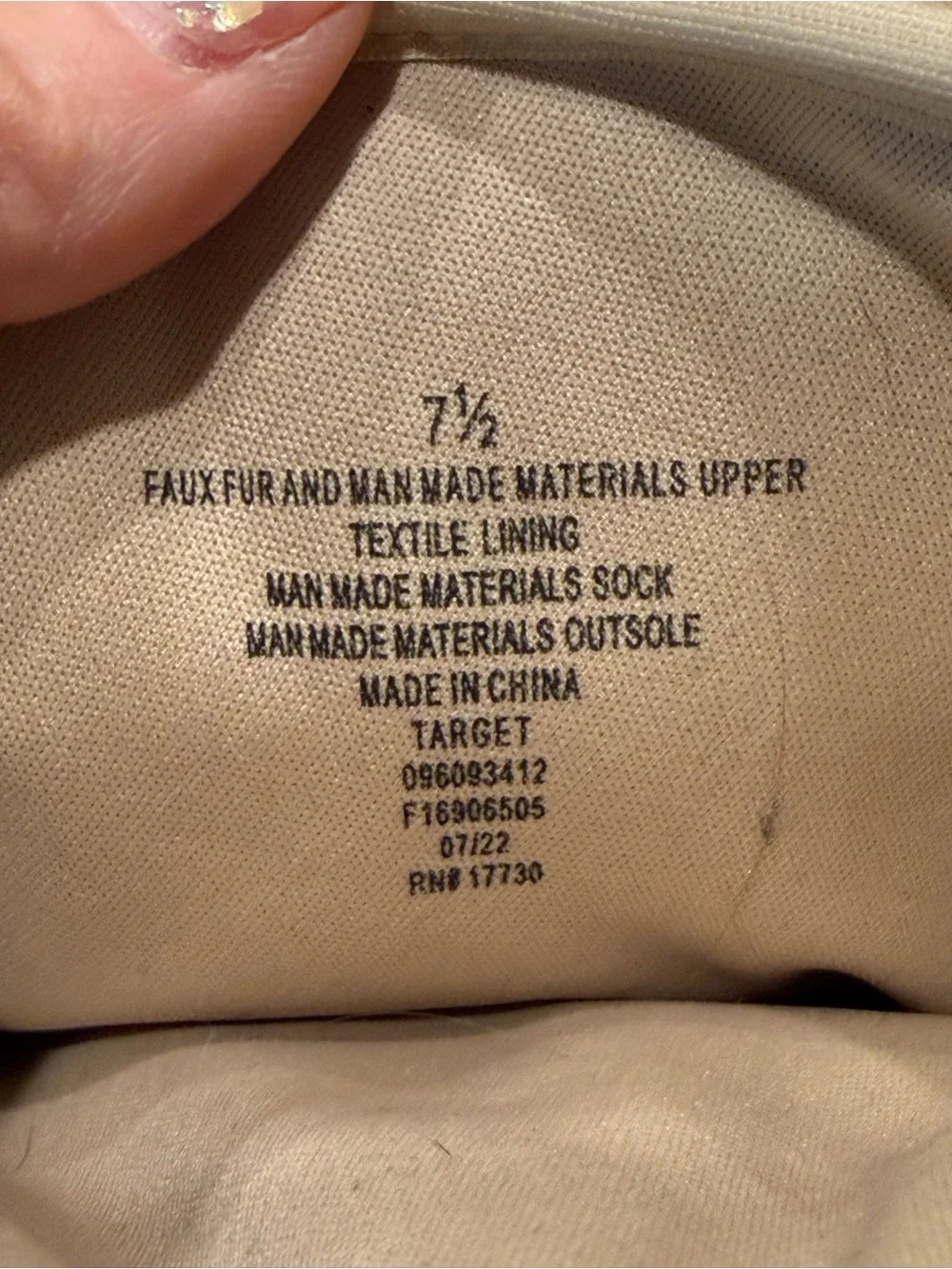 Target Beige Mid-Calf Winter Boots